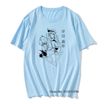 Vyriški Kishibe Rohan T Shirts Nuostabus T-Shirts Jojos Keistų Nuotykių Anime Jjba Manga Kalėdų Tee Marškinėliai Derliaus Plius Dydis