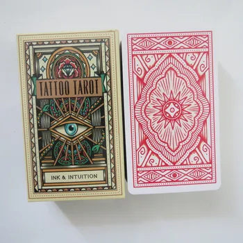 Naujas Tarot denio oracles korteles paslaptingas būrimą Tatuiruotė taro kortos moterų, mergaičių kortų žaidimas, stalo žaidimas