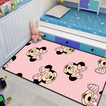 Minnie, Mickey Mouse Durų Kilimėlis Vaikų Berniukų, Mergaičių Žaidimo Kilimėlis Kiliminė Danga Miegamajame, Virtuvės Kilimų Patalpų Vonios Kilimėlis Žaisti Mat Kūdikio Treniruoklių Salė