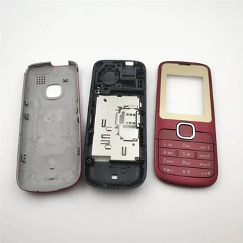 Aukščiausios Kokybės Nokia C2-00 Pilnas Pilnas Mobiliojo Telefono Korpusas Baterijos Dangtelis Durų Rėmo Su Anglų Klaviatūra