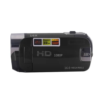 Vlog Kamera 1080P Full HD 16MP DV Kameros Skaitmeninė Vaizdo Kamera 270 Laipsnių Sukimosi Ekrano 16X Naktį Šaudyti Zoom Digital Zoom