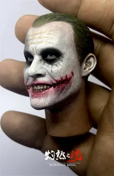 1/6 Heath Ledger juokiasi Galvos Skulptūra Modelį PVC Joker Galvos Drožyba Tilpti 12