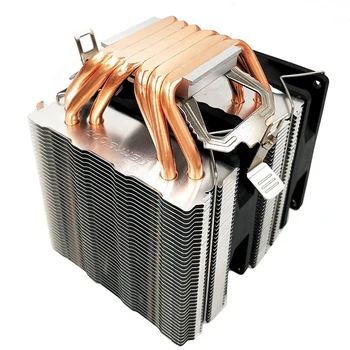 SNIEGO 4PIN Temperatūros Kontrolės CPU Aušintuvas,6 Vario Vamzdis Išjungti Dual Ventiliatorius, CPU Aušintuvas,Tinka AMD Universalus Aušintuvas