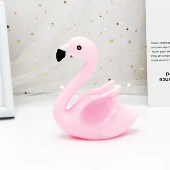 Karšto Pardavimo Šalies Kepimo Reikmenys Gimtadienio Tortas Dekoravimo Mielas Animacinių Filmų Išvengti Klijų Mažas Rožinis Flamingas Tortas Toppers