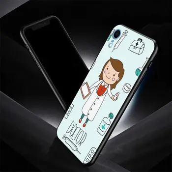 Slaugytoja, Medicinos Medicina Atveju iPhone, 11 Pro Max XS Max XR X 12 Mini 7 8 6 Plus SE 2020 Juodas Bamperis Minkštas Viršelis