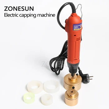 ZONESUN 28-32mm Automatinis Elektros Ribojimo Mašina Plastikinio Butelio Capper Nešiojamų Bžūp Varžtais Mašinos Elektros Sandarinimo Mašina