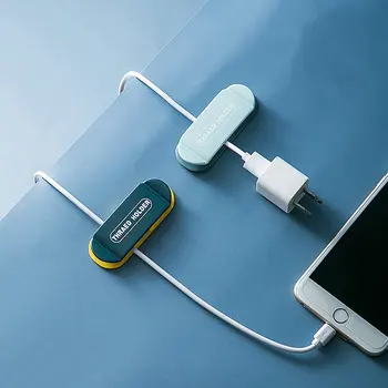 ABS Maitinimo Kištuko Laikiklį lipnios Kablio Laikiklis vielai Pelės Ausinių, USB Laidas Vijurkas Organizatorius Įrašą