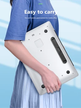 Nešiojamų Planšetinio Kompiuterio Stovas Reguliuojamas Nematomas Nešiojamas Stovas Notebook Riser MacBook Lankstymo Tingus Turėtojas