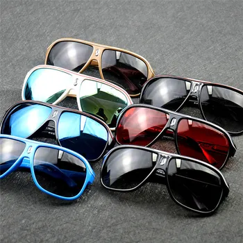 Vyrų ir moterų akiniai nuo saulės Mados prabangių Aikštės spalvinga Vandenyno objektyvas Lauke, saulės akiniai