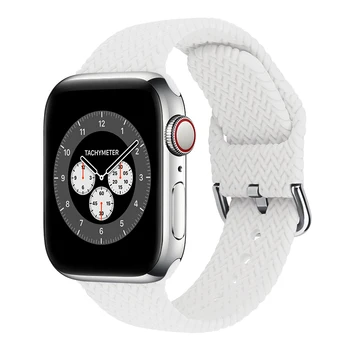 Silikono dirželis Apple Watch band 6/SE/5/4/3/2/1 dirželis iWatch Sporto juostos minkštas kvėpuojantis pakeitimo 38/42/40/44mm