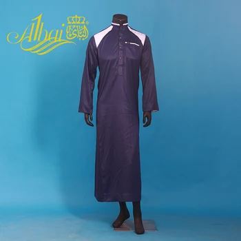 Vyrai Islamo Suadi Stiliaus Musulmonų Kaftan Long Sleeve /Musulmonų Apdaras Dishdasha / Laisvus Drabužius Artimuosiuose Rytuose, Saudo Vyrų Jubba