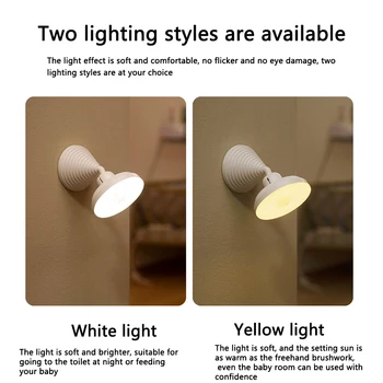 PIR Judesio Jutiklis LED Nakties Šviesos USB Įkrovimo Šiltas/Šaltas Apšvietimas Stiprus Magnetas Smart Naktį Naktiniai staleliai, Lempa Skaitymui, Laiptų