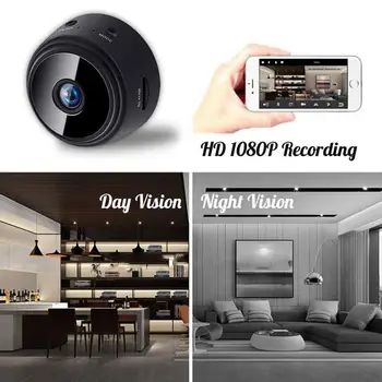 A9 Wifi Mini Kamera APP Nuotolinio Stebėti Naktinio Matymo Home Security 1080P IP Kameros IR Naktį Magnetinio Belaidžio ryšio Fotoaparatą ping