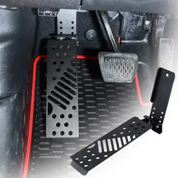 Metalo Automobilį Auto Miręs Pedalą, Reguliuojamas Kairė Pusė Pėdos Poilsio Kick Panel Pedalu už Jeep Wrangler JL Sachara 