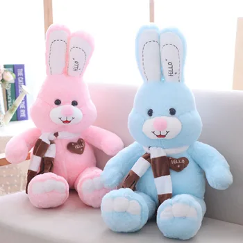 Mielas triušis pliušinis žaislas pagalvę lėlės miega Meilužis pateikti Milžinišką Easter Bunny pliušinis lėlės meilės šalikas Triušis kalėdų dovana