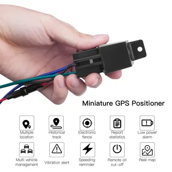 Mini GPS Seklys Automobilių Tracker Micodus Relay Dizaino nutraukė Kuro GPS Anti-theft Realaus Laiko Stebėjimo Sistema, GPS Locator Stebėjimą