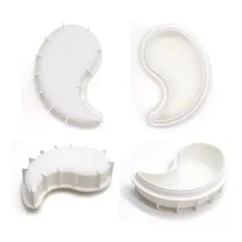 3D YIN YANG Formų Silikono Formos Dekoravimo Pelėsių Saldainiai Cukraus Pasta Pelėsių Bakeware