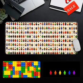 Didelis Pelės mygtukai PC Kompiuteris kilimėlis Kompiuterinių Žaidimų Kilimėlis Dizaino-Legos, Natūrali Guma, su Fiksavimo Krašto Žaidimų Pelės Kilimėlis