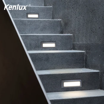 Kenlux 6W Led laiptų šviesos karšto pardavimo žingsnis žibintai AC85-265V lauko, patalpų vandeniui mados sienos posūkis Žemyn Koja šviesos