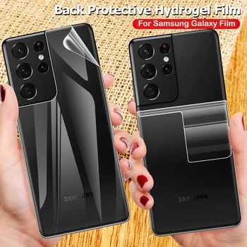 3 1. Apsauginė Minkšta Plėvelė Samsung Galaxy S21 Ultra Plus Hidrogelio Filmas 