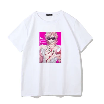 Moterys T Shirts Yarichin Klubas Harajuku Negabaritinių marškinėliai Moteriška Streetwear Viršūnes Japonijos T-shirt Vasaros Atsitiktinis Trumpas Rankovės Marškinėliai