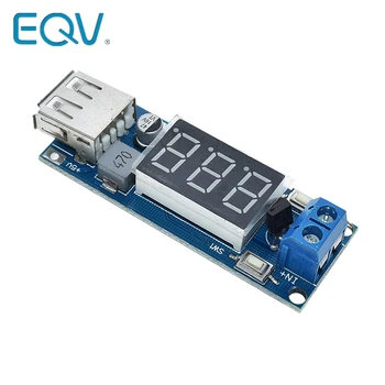 EQV DC-DC Žingsnis Žemyn, Modulis, Dviejų laidininkų Voltmeter 5 V USB Įkroviklis ar elektros Energijos Tiekimo Įėjimo 4.5 V-40V Output 5V/2A