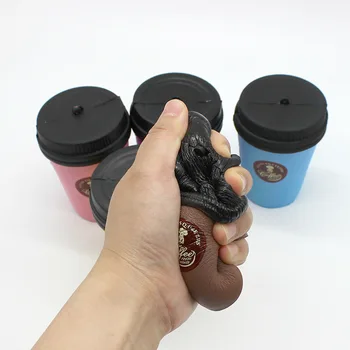 Minkštas Squishes Kavos Puodelio Antistress Pramogų Naujovė Kamštukas Žaislai Mini Įtempių Anti-Stresas Praktinių Pokštas Siurprizas