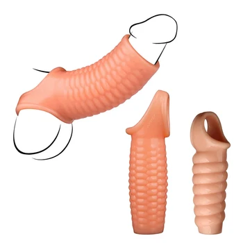 Fizinio vyrų nedelsiant užraktas spermos bauda vyrų prezervatyvu varpos expander rankovės erectionexpander Dick Gaidys žiedas sekso žaislas, privačių produktas